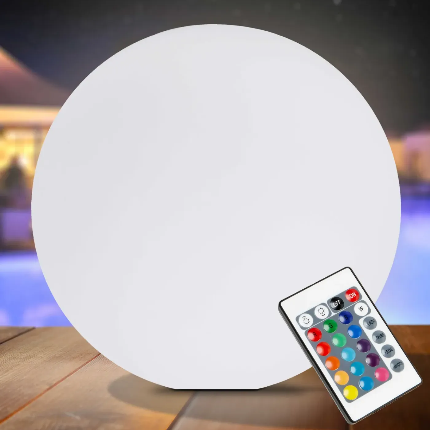 Oviala Shine Oplaadbare Multikleurige Led-bal Diam.50cm