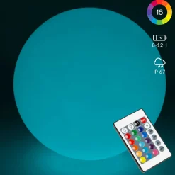 Oviala Shine Oplaadbare Multikleurige Led-bal Diam.50cm