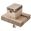 PACK AND MOVE - 20 Boekendozen - Versterkte Handgrepen - 40 X 30 X 30 Cm