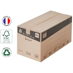 Pack And Move - 40 Standaard Dozen - Versterkte Handgrepen - 60 X 30 X 30 Cm
