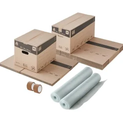 PACK AND MOVE - Verhuisdozen Voor T1/t2 Met 2 Gratis Lijmen