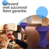 2-pack Statafelrokken - Stretch - ∅80-85x110 Cm - Paars