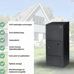 PakketPanda® - Pakketbrievenbus - Brievenbus - Pakketbox - XXL - Grote Pakketten - 5* Cilinderslot