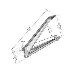 Palram - Canopia | Automatische Ventilatie Opener voor Tuinkas Zilver