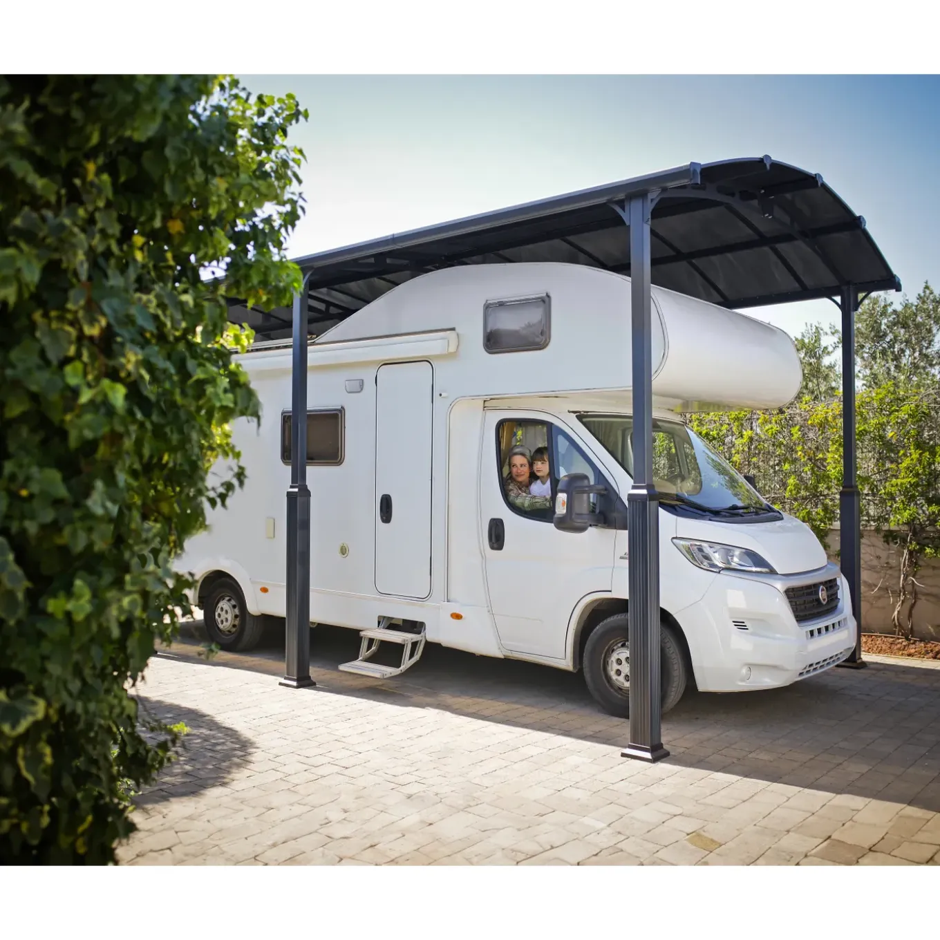 Palram | Canopia - Carport Camper Alpine - Grijs - 650x360x307cm