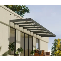 Palram | Canopia - Deur en Veranda Luifel Sophia XL - Grijs - 845x140cm