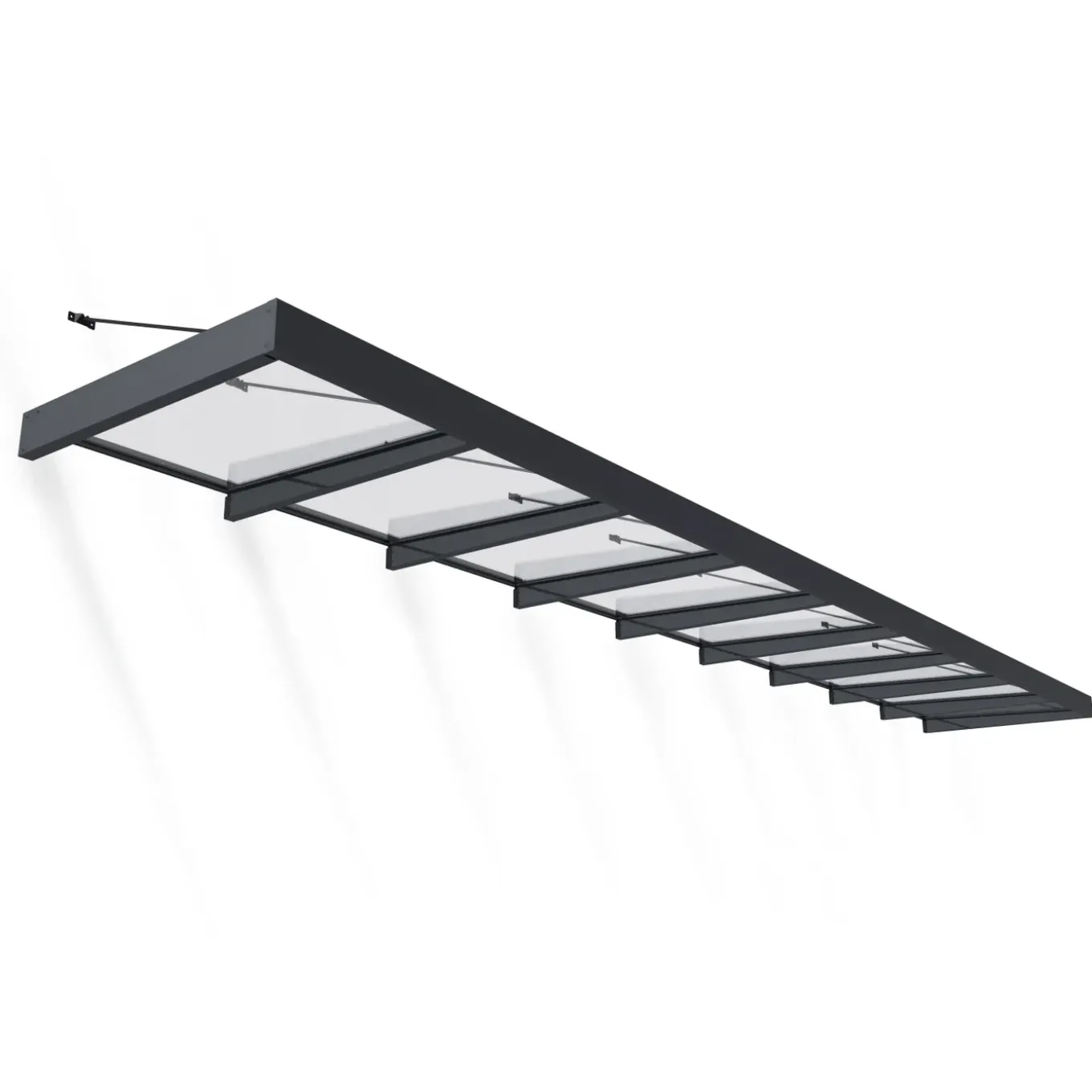 Palram | Canopia - Deur en Veranda Luifel Sophia XL - Grijs - 845x140cm