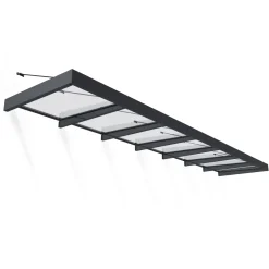 Palram | Canopia - Deur en Veranda Luifel Sophia XL - Grijs - 660x140cm