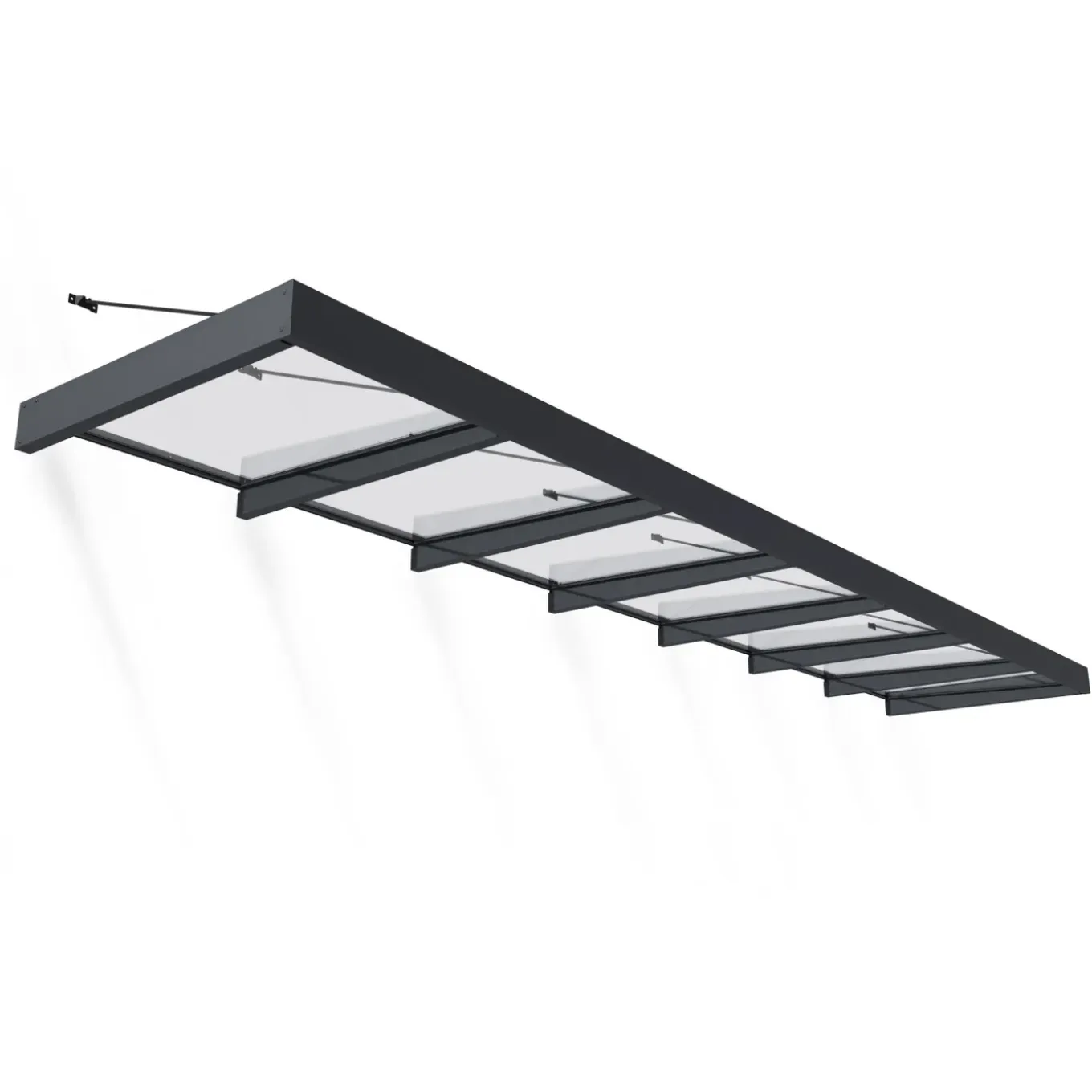 Palram | Canopia - Deur en Veranda Luifel Sophia XL - Grijs - 660x140cm