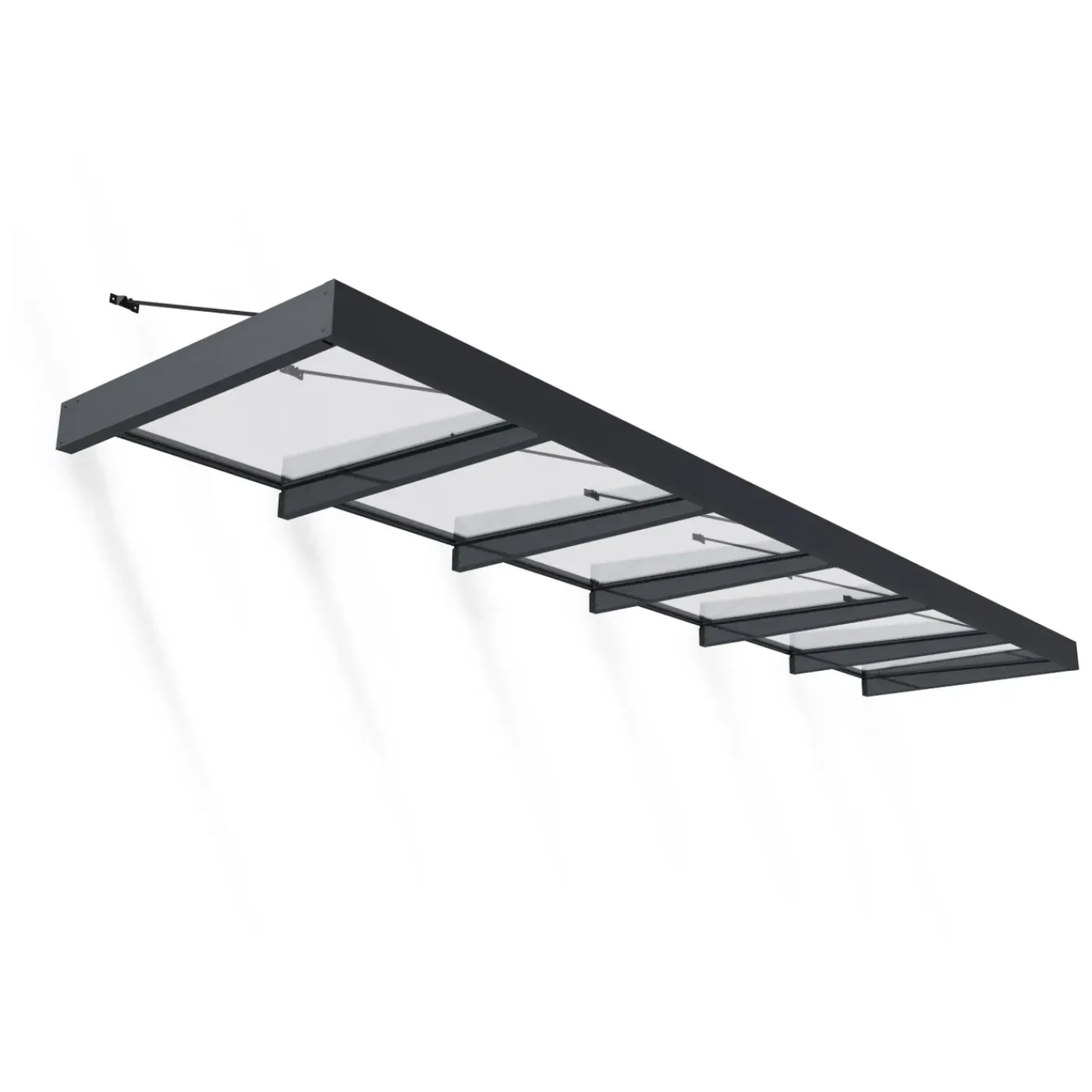 Canopia Palram | - Deur en Veranda Luifel Sophia XL - Grijs - 565x140cm