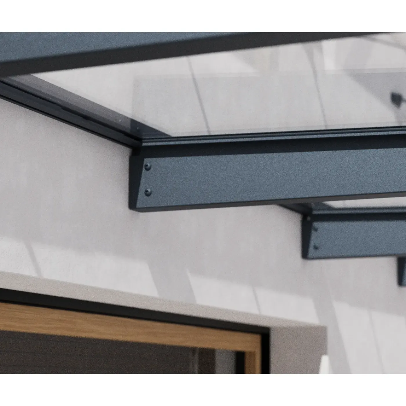 Canopia Palram | - Deur en Veranda Luifel Sophia XL - Helder 472x140x67cm