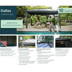 Canopia Palram | - Paviljoen Dallas - Antraciet - 6,1x4,3m