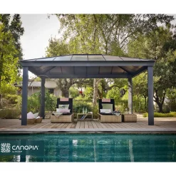 Palram | Canopia - Paviljoen Dallas - Donkergrijs - 487x363cm