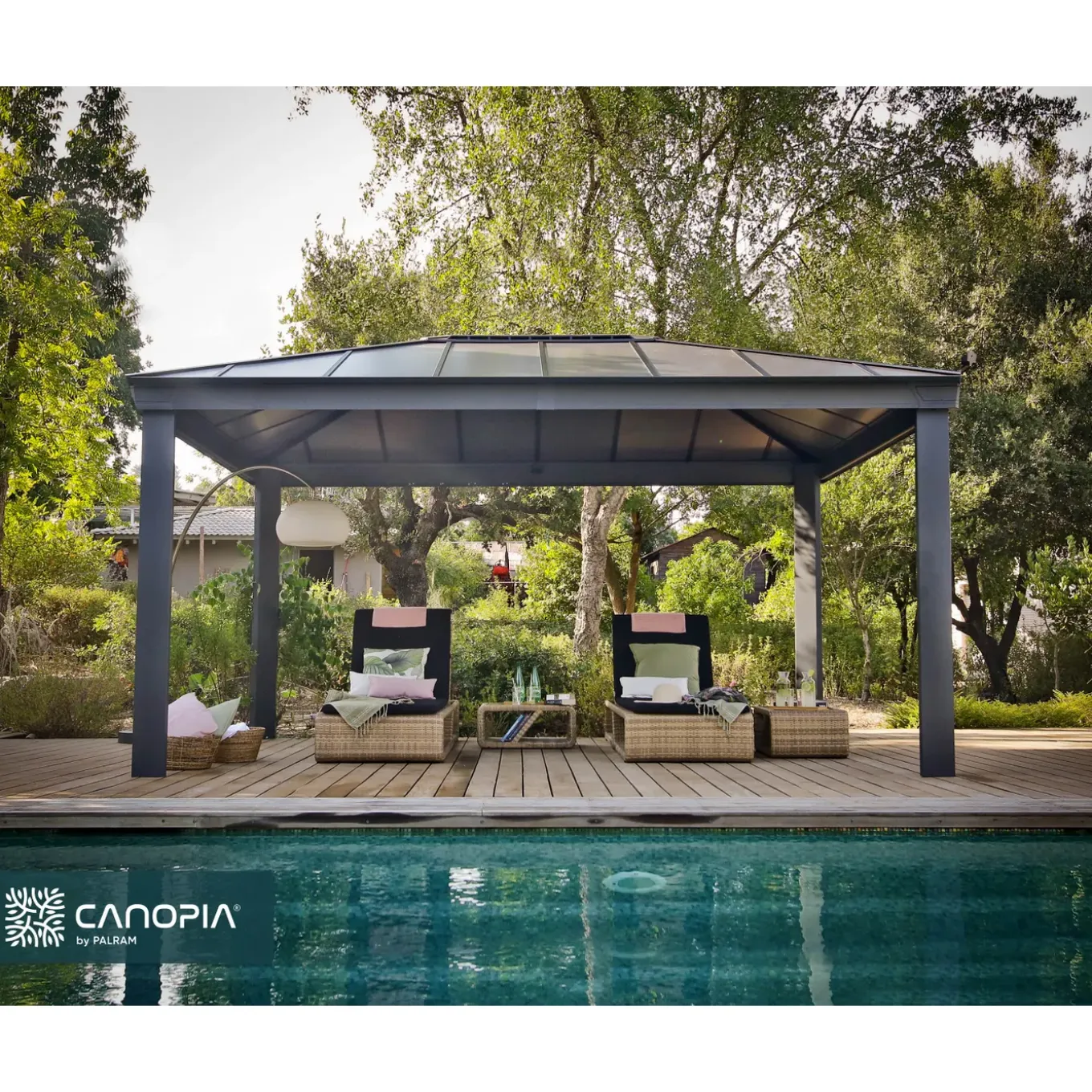 Palram | Canopia - Paviljoen Dallas - Donkergrijs - 487x363cm