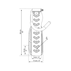 Canopia Palram | - Schuur Verticale Fietshanger - Zwart - 1 stuk