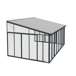 Palram - Canopia Serre, Veranda en Solarium SanRemo - Helder - Donkergrijs - 435x380cm