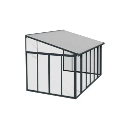 Palram - Canopia Serre, Veranda en Solarium SanRemo - Helder - Donkergrijs - 425x294cm