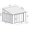 Canopia Palram - Serre, Veranda en Solarium SanRemo - Helder - Wit - 435x380cm