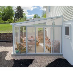 Canopia Palram - Serre, Veranda en Solarium SanRemo - Helder - Wit - 435x380cm