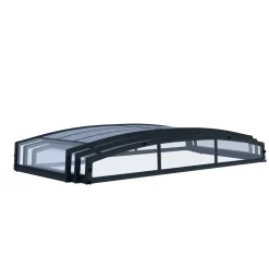 Canopia Palram | - Telescopische Zwembadoverdekking Majorca - Grijs - 6,7x4,6m