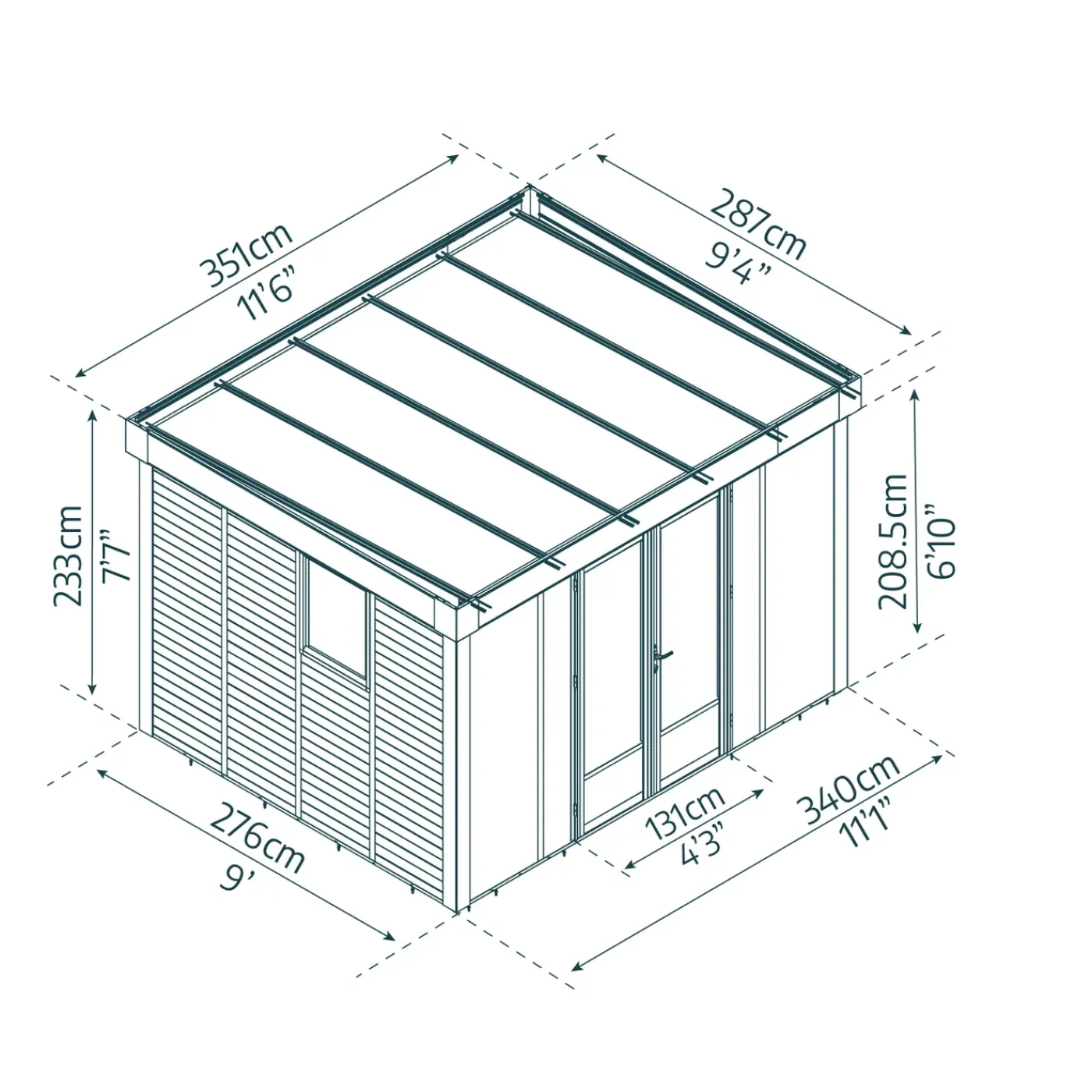 Canopia Palram | - Tuin Atelier Copenhagen - 3,6x3m