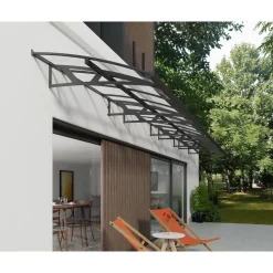 Palram | Canopia - veranda- en deurluifel Amsterdam - Grijs - 892X139cm