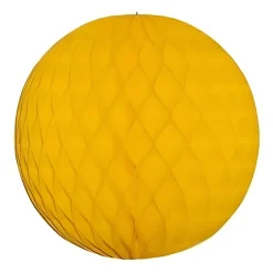 Papieren Kerstballen - Goudgeel - 10 Cm - Versiering