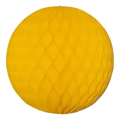 Papieren Kerstballen - Goudgeel - 10 Cm - Versiering