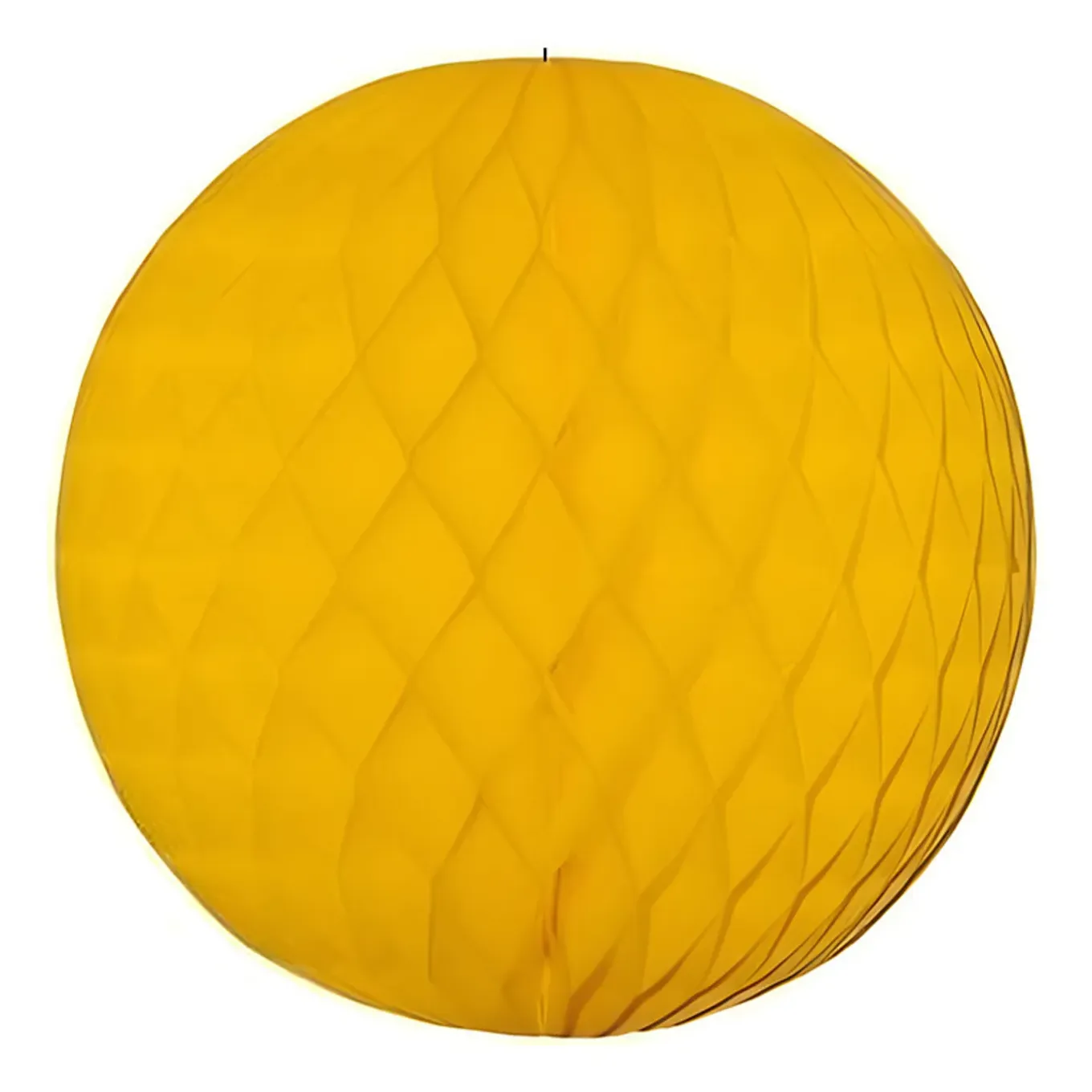 Papieren Kerstballen - Goudgeel - 10 Cm - Versiering