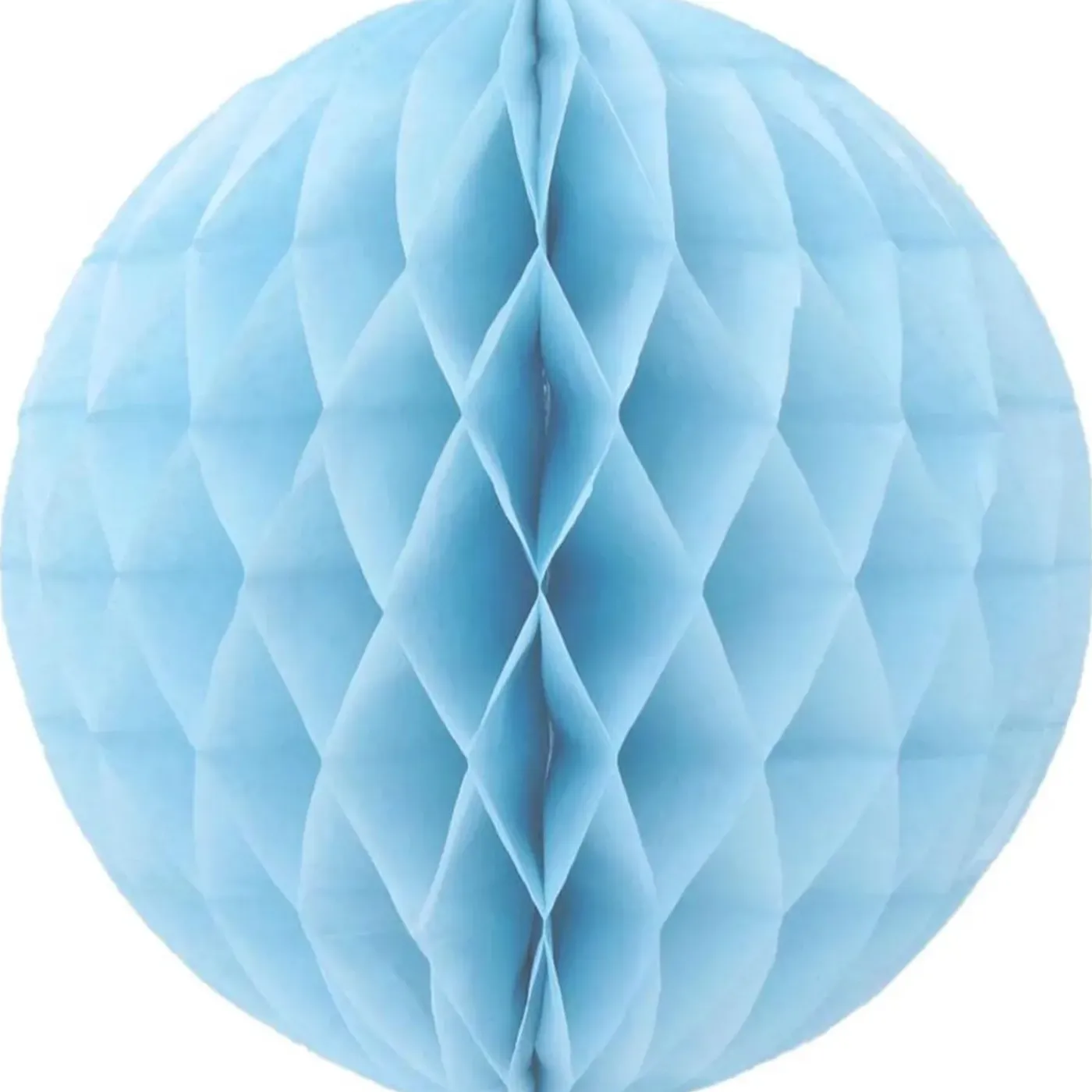 Overig Papieren Kerstballen - Lichtblauw - 10 Cm - Versiering