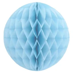 Overig Papieren Kerstballen - Lichtblauw - 10 Cm - Versiering