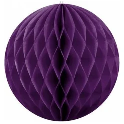 Papieren Kerstballen - Paars - 10 Cm - Versiering