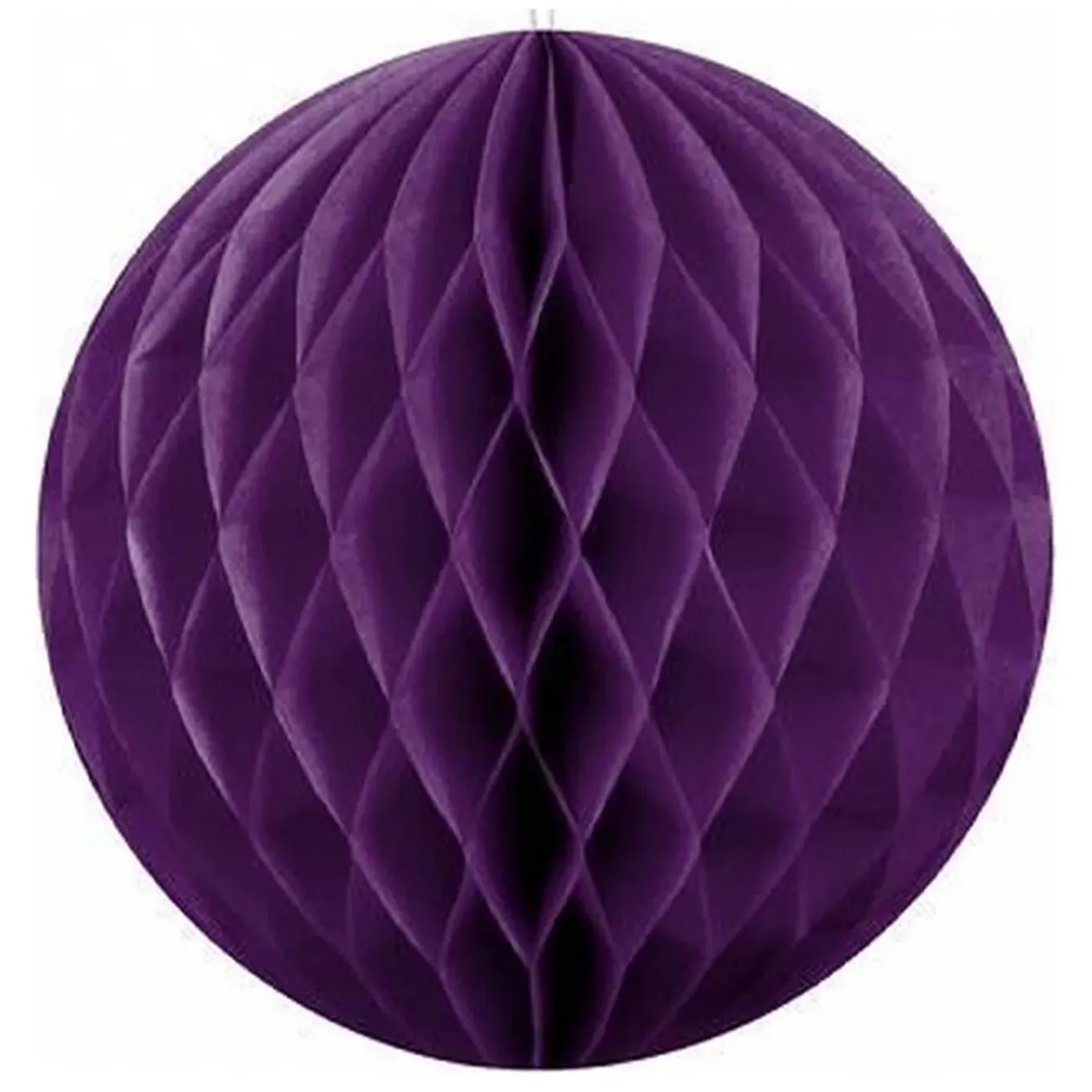 Papieren Kerstballen - Paars - 10 Cm - Versiering