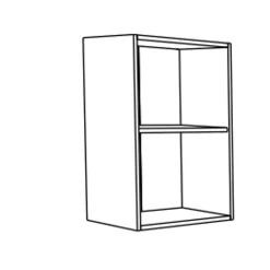 Paprika bovenkast 50cm geborsteld eik melamine