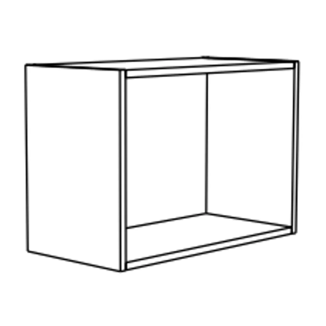 Paprika meubel voor dampkap 60cm geborsteld eik melamine