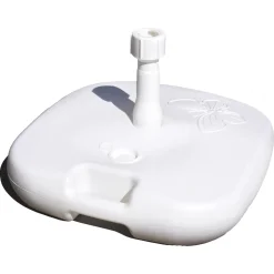 Overig Parasolvoet Opvulbare serie - 1kg - Plastic - Vulbaar Met Handgreep Vierkant Wit