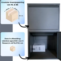 ParcelXL® - Grootste Pakketbrievenbus Beschikbaar - Pakketbox - Pakketbrievenbus Vrijstaand - XXXXL