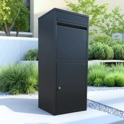 ParcelXL ® - Pakketbrievenbus - Pakketbox - Vrijstaand - Brievenbus Hangend - Zwart - XXL - Post