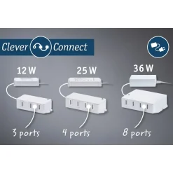 Paulmann driver Clever Connect max 36W met 8-voudige verdeler