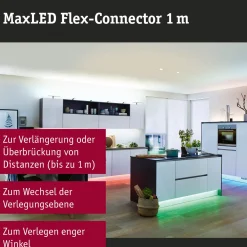 Paulmann Flex-Connector MaxLED wit kunststof 1m