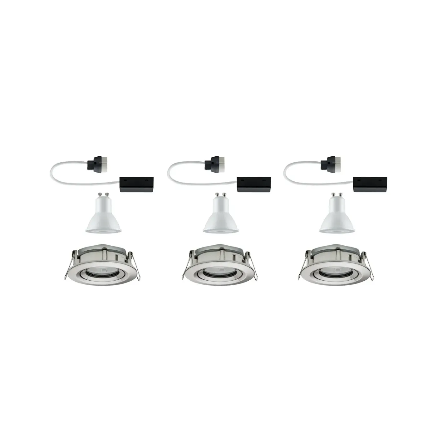 Paulmann inbouwspot LED Nova kantelbaar ijzer 3x7W