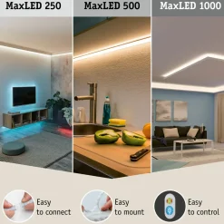 Paulmann ledstrip MaxLED 1000 1,5m basisset warmwit gecoat 20W