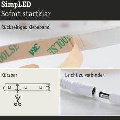 Paulmann ledstrip SimpLED 10m RGB 28W