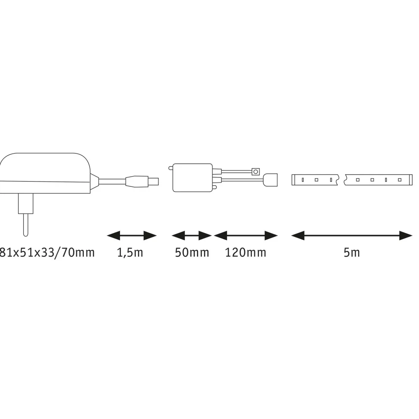 Paulmann ledstrip SimpLED 5m RGB 20W