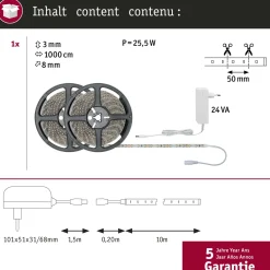 Paulmann ledstrip SimpLED 10m warmwit 22W