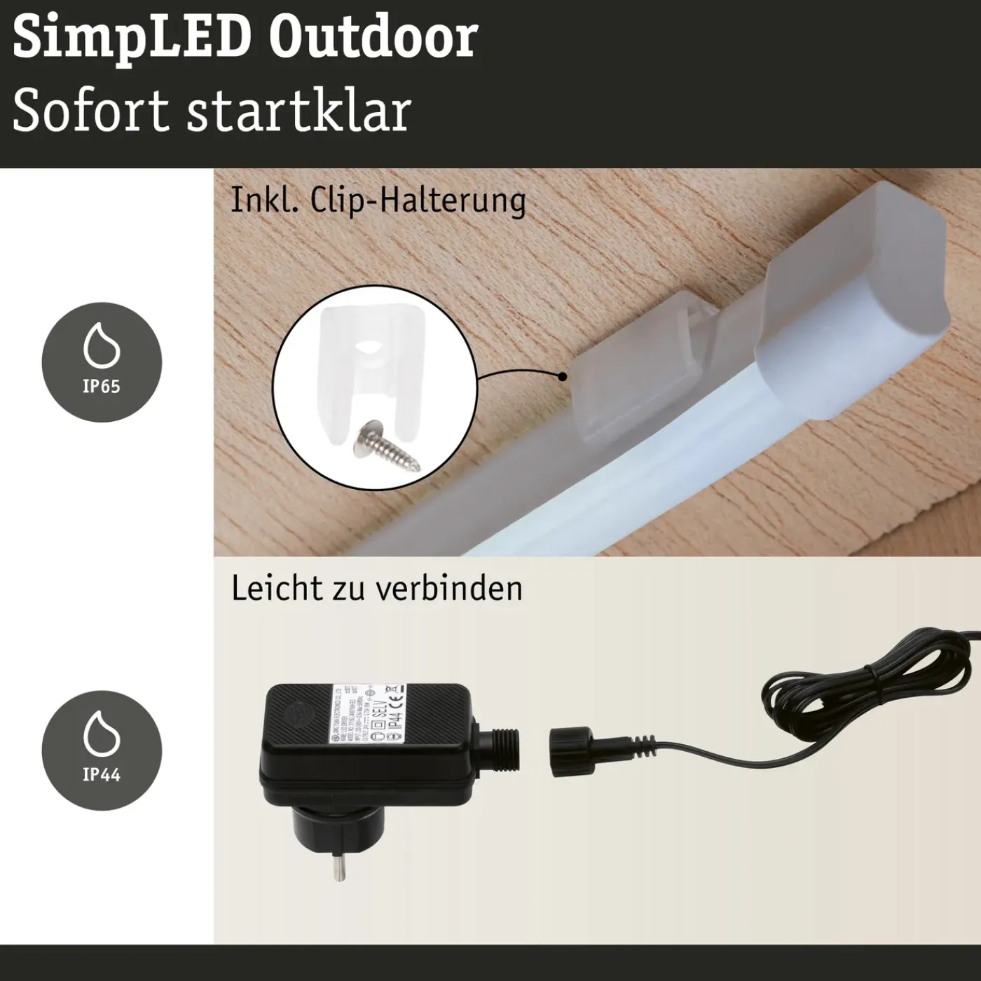Paulmann Outdoor ledstrip SimpLED 5m wit 20W