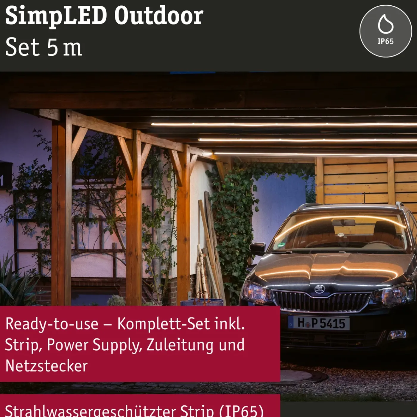 Paulmann Outdoor ledstrip SimpLED 5m wit 20W