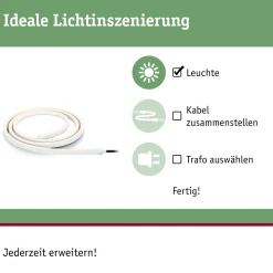 Paulmann Outdoor Plug & Shine ledstrip Smooth warm wit 2m