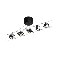 Paulmann railsysteem spot Mac II zwart mat metaal kunststof GU5,3 5x10W