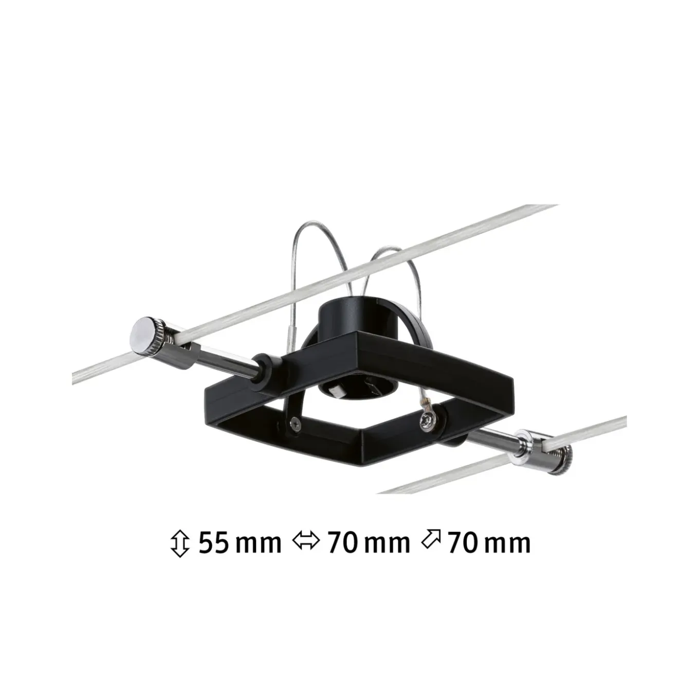 Paulmann railsysteem spot Mac II zwart mat metaal kunststof GU5,3 10W
